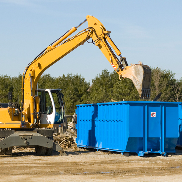 can i choose the location where the residential dumpster will be placed in Prue OK